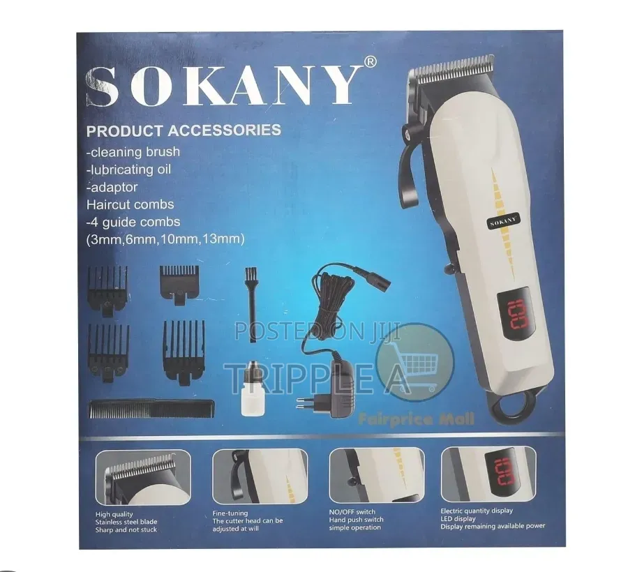 Sokany Rechargeable Hair Clipper Sk-9909