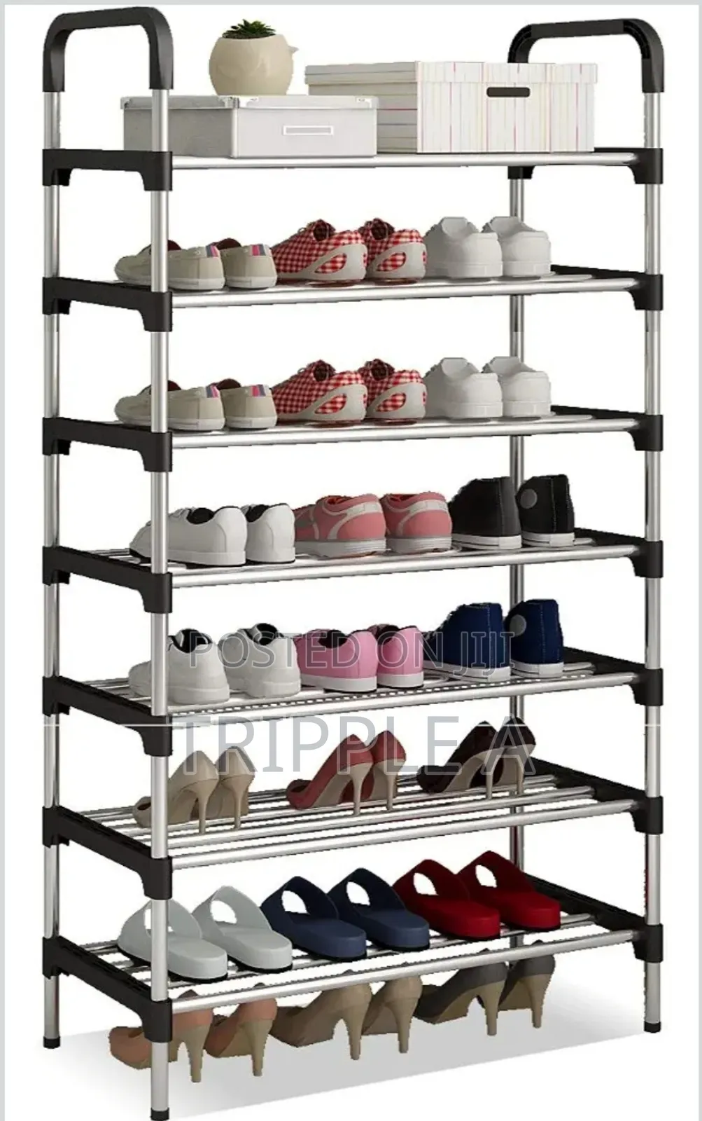 Long Stainless Steel Shoe Rack
