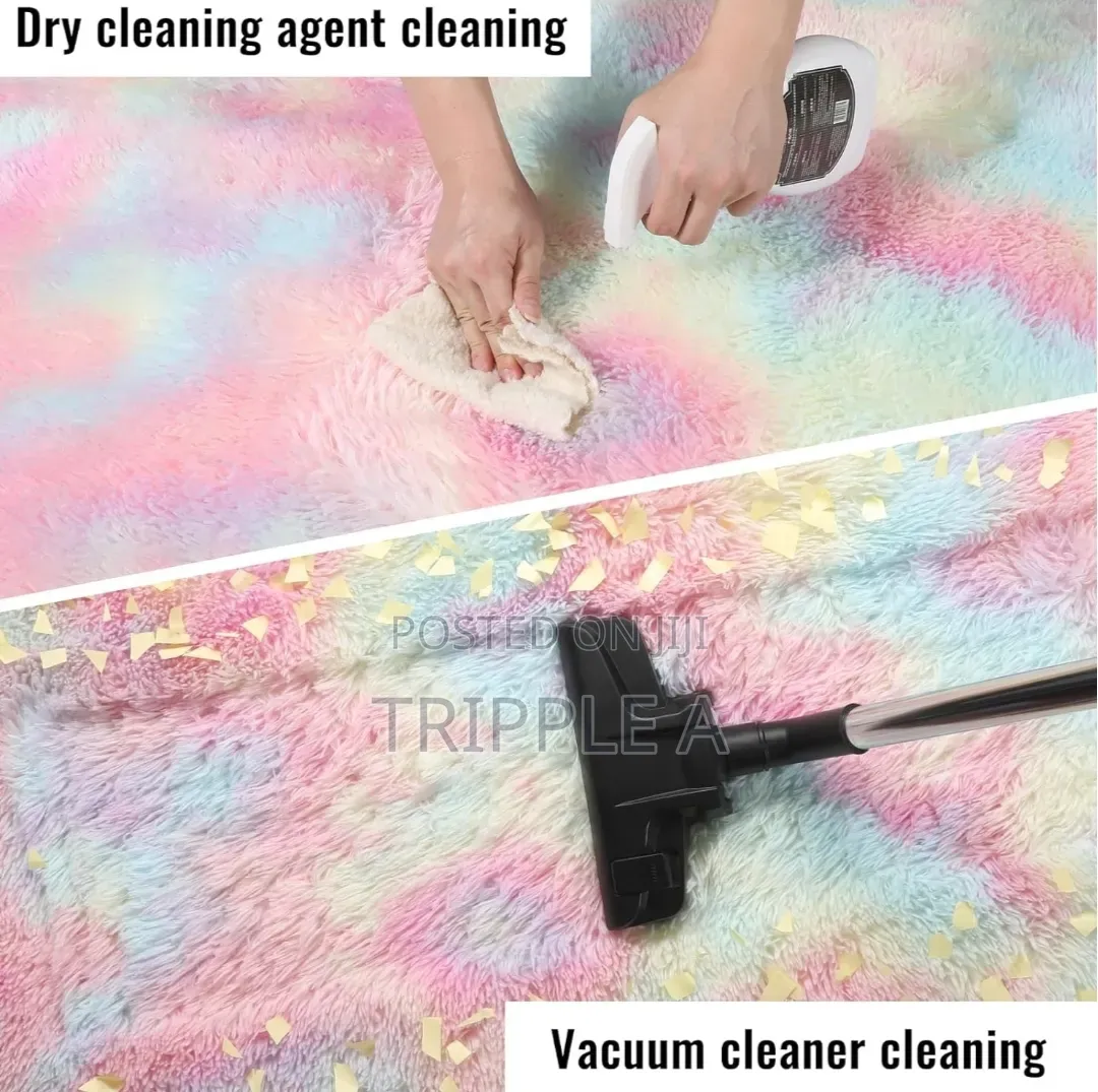 Rainbow Rug Super Soft Fluffy Rug ( 2 by 2.5m)