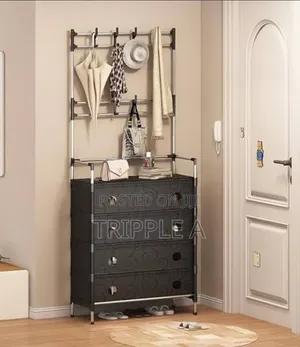Dust Proof Multifunctional Coat and Shoe Rack
