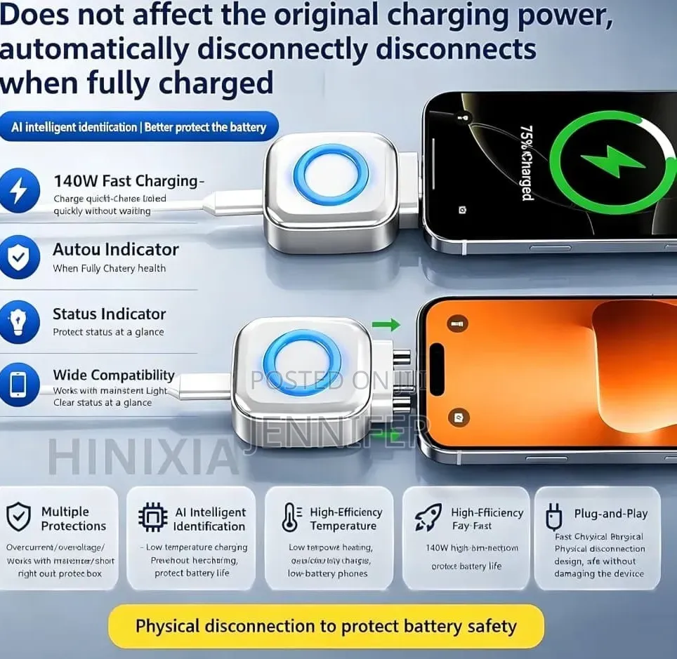 Type-C Auto Cut-Off Charging Adapter
