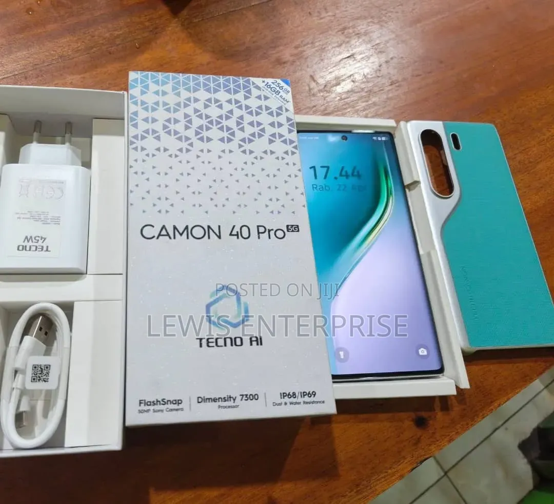 New Tecno Camon 40 Pro 5G 256 GB Blue