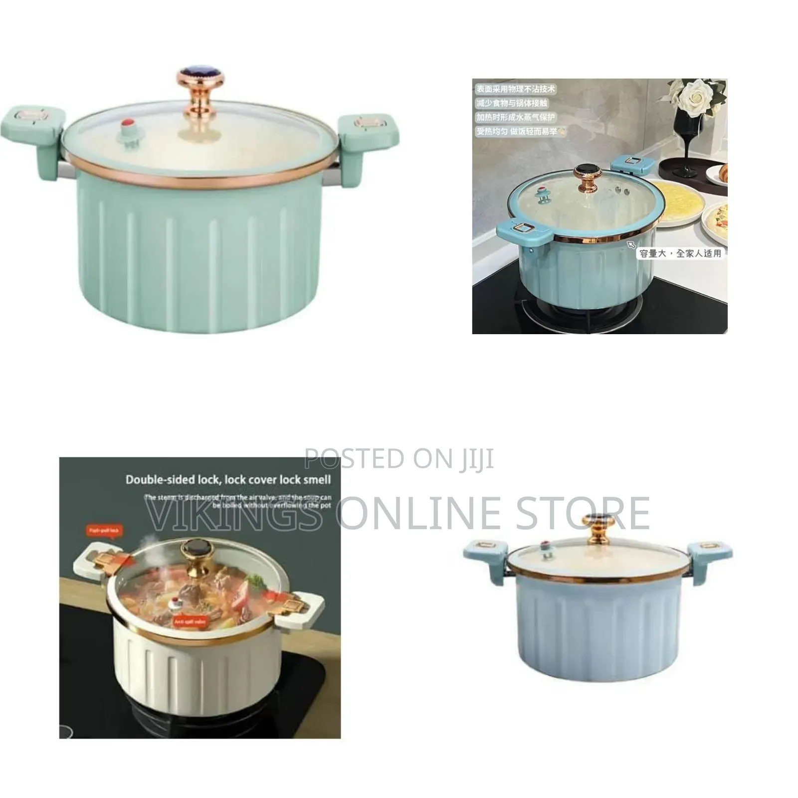 Rome Multifunctional Enamel Cast Iron Micro Pressure Cooker Dutch Oven