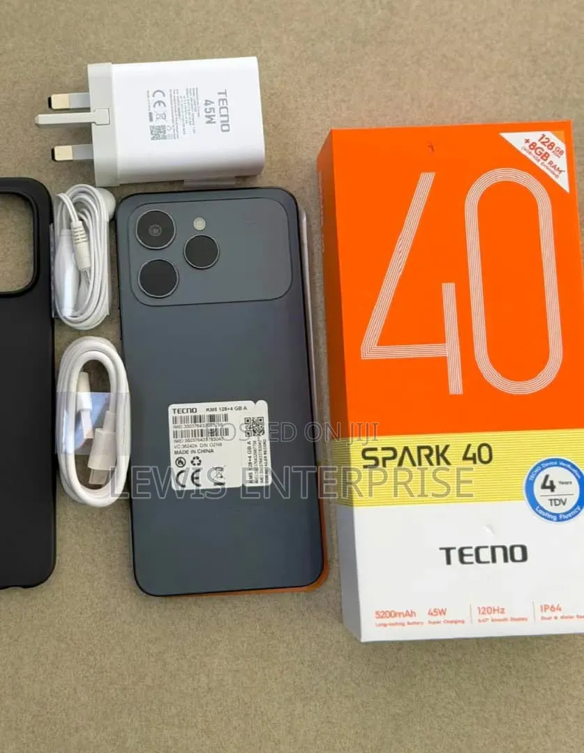 New Tecno Spark 40 128 GB Black
