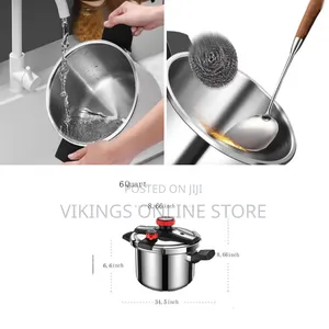 6L High Energy Saving Three-Layer Base Stainless Steel Pressure Cooker