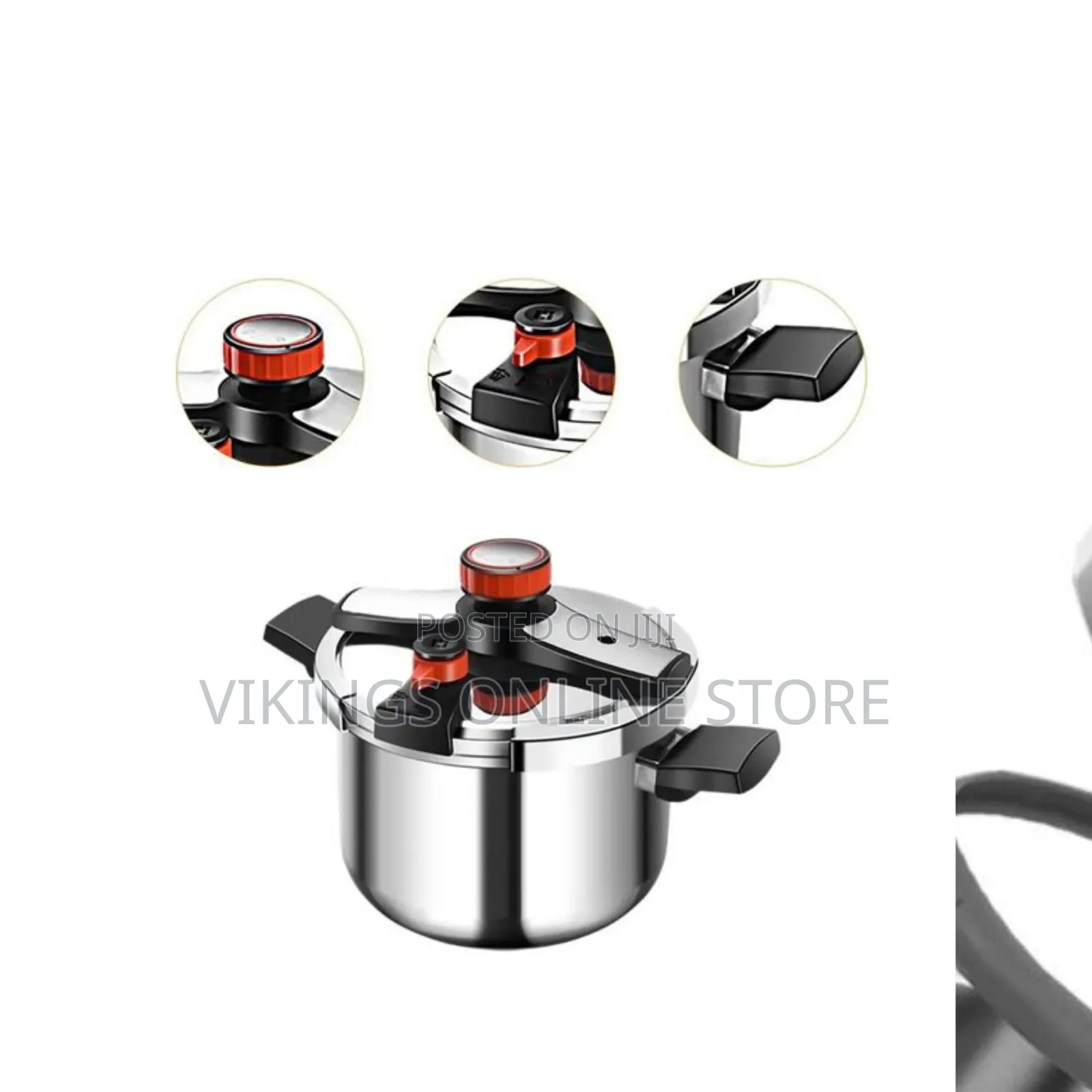 8L High Energy Saving Three-Layer Base Stainless Steel Pressure Cooker