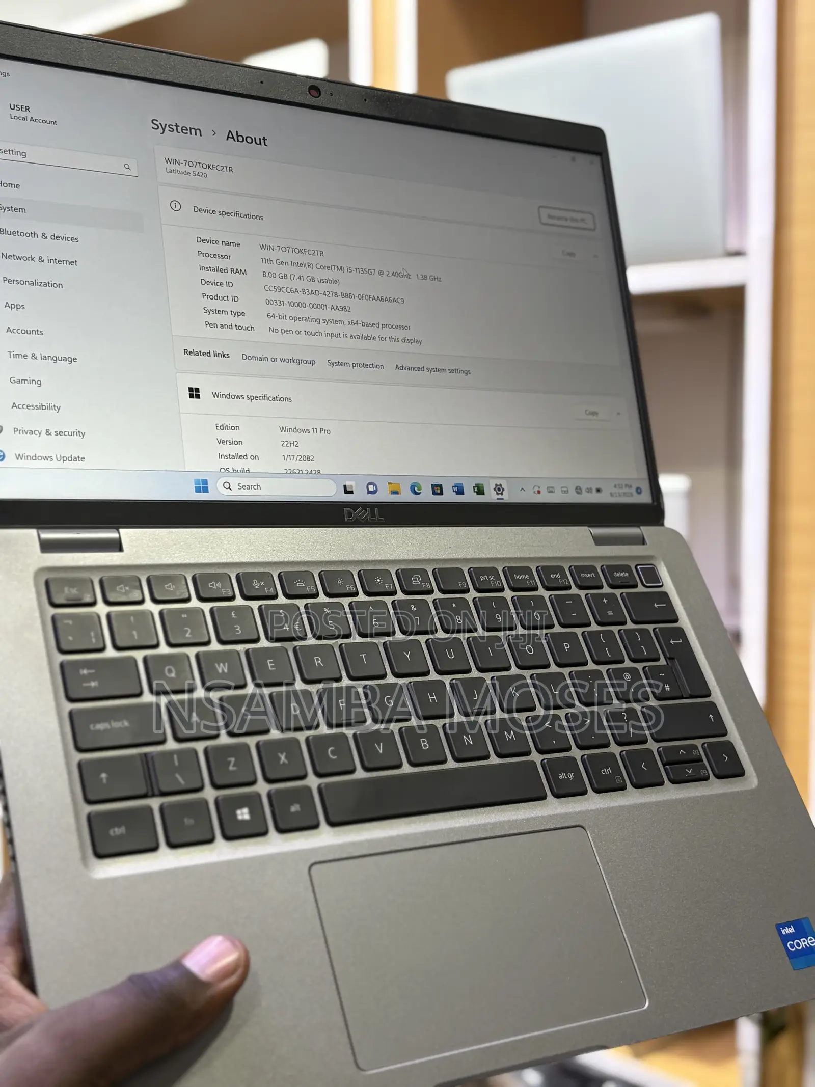 Laptop Dell Latitude 5420 8GB Intel Core i5 SSD 256GB