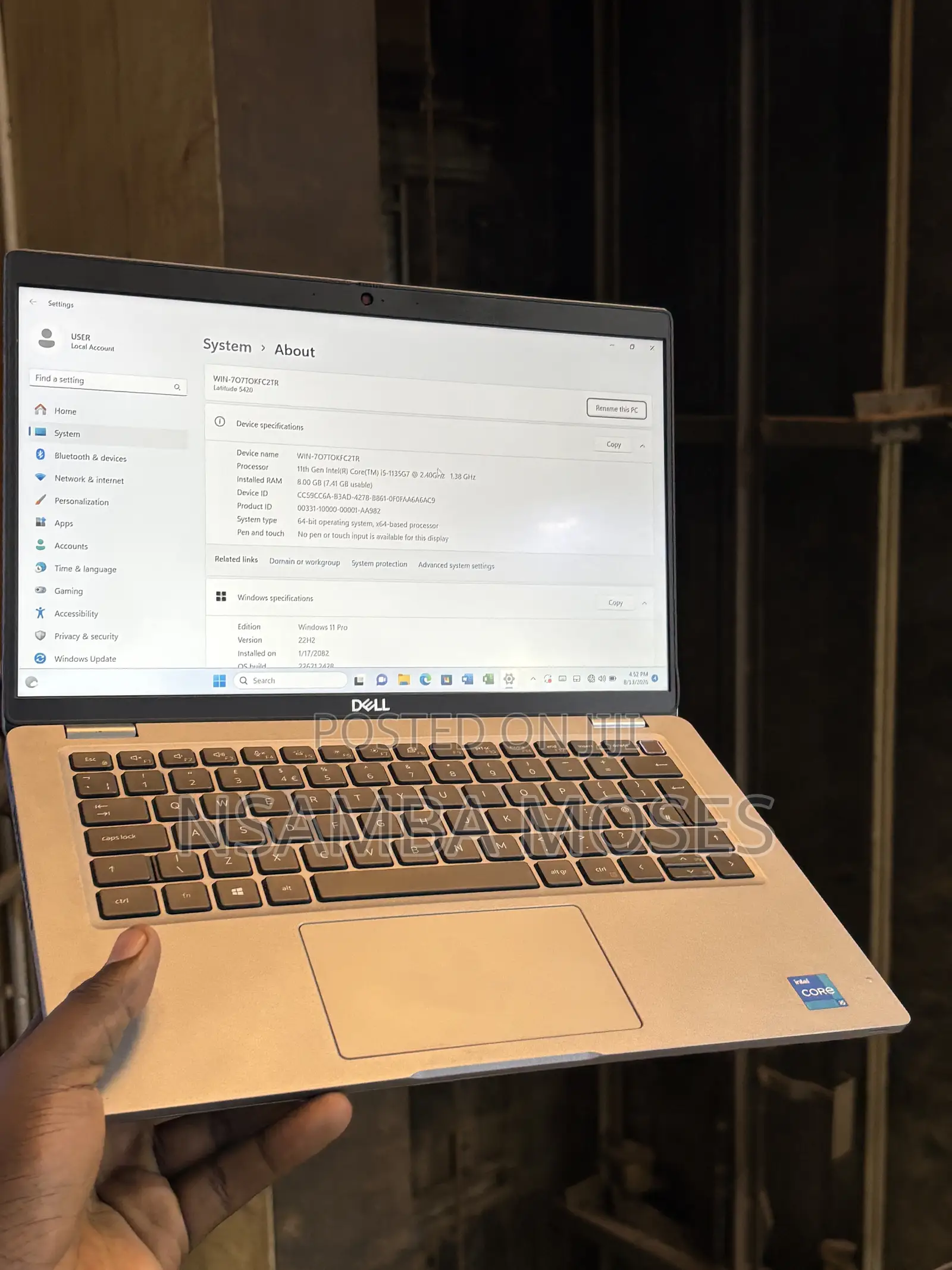 Laptop Dell Latitude 5420 8GB Intel Core i5 SSD 256GB