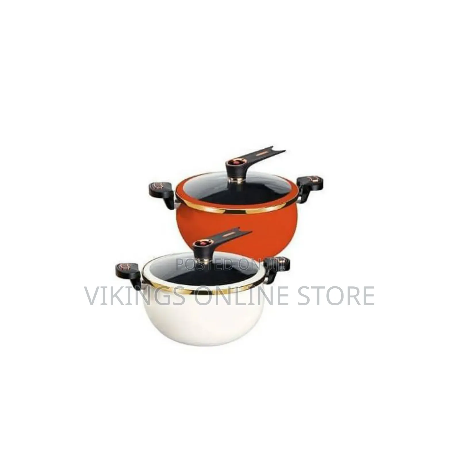 Double Handle 7L Enamel Micro Pressure Cooker, Multifunctional Plumpy