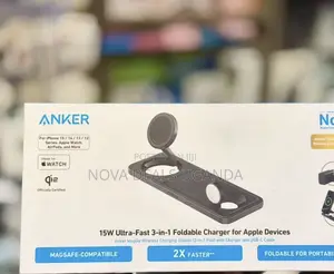 Anker Foldable 3in1 Magsafe Wireless Charging Station With USB C Cable