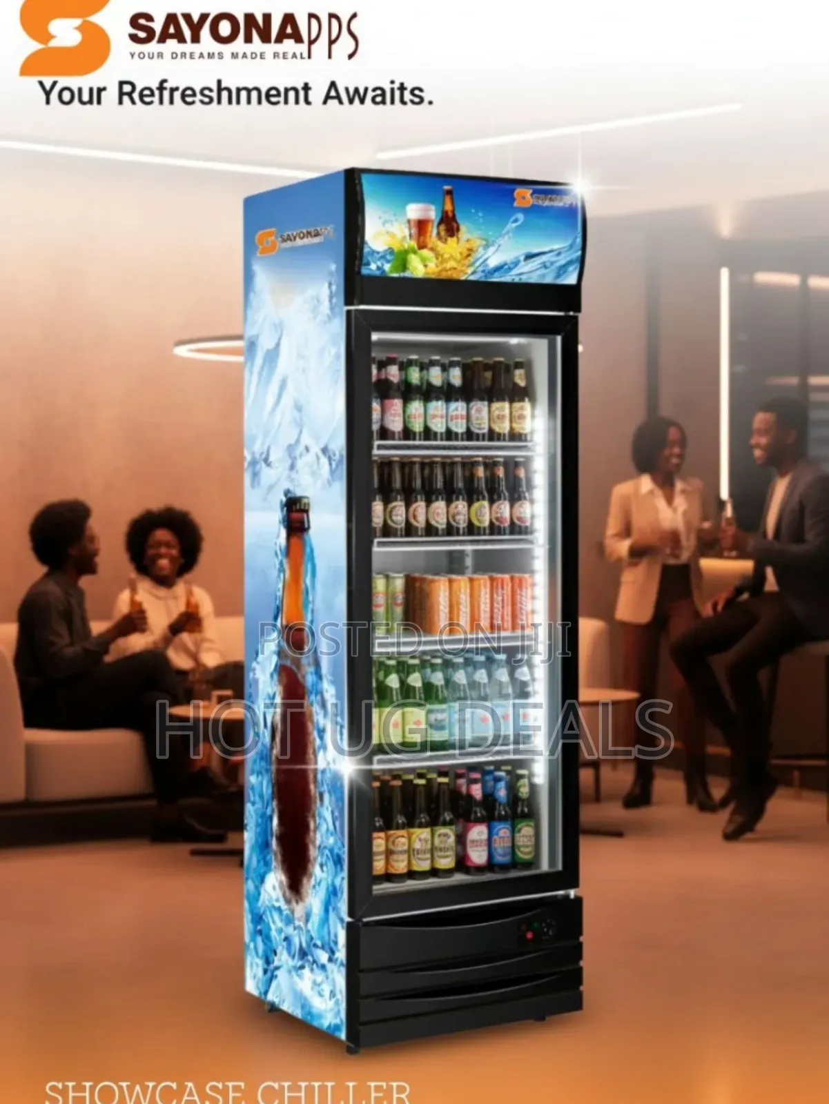 Sayona PPS SC-8820 Commercial Showcase Chiller –Beverage Cooler Fridge