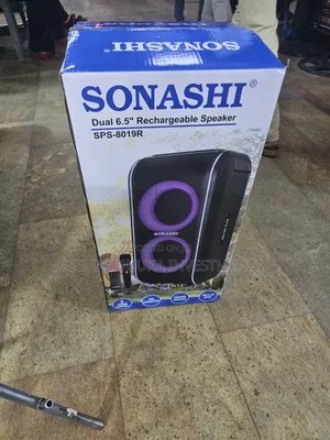 Sonashi SPS-8019 Dual 6.5" Rechargeable Speaker