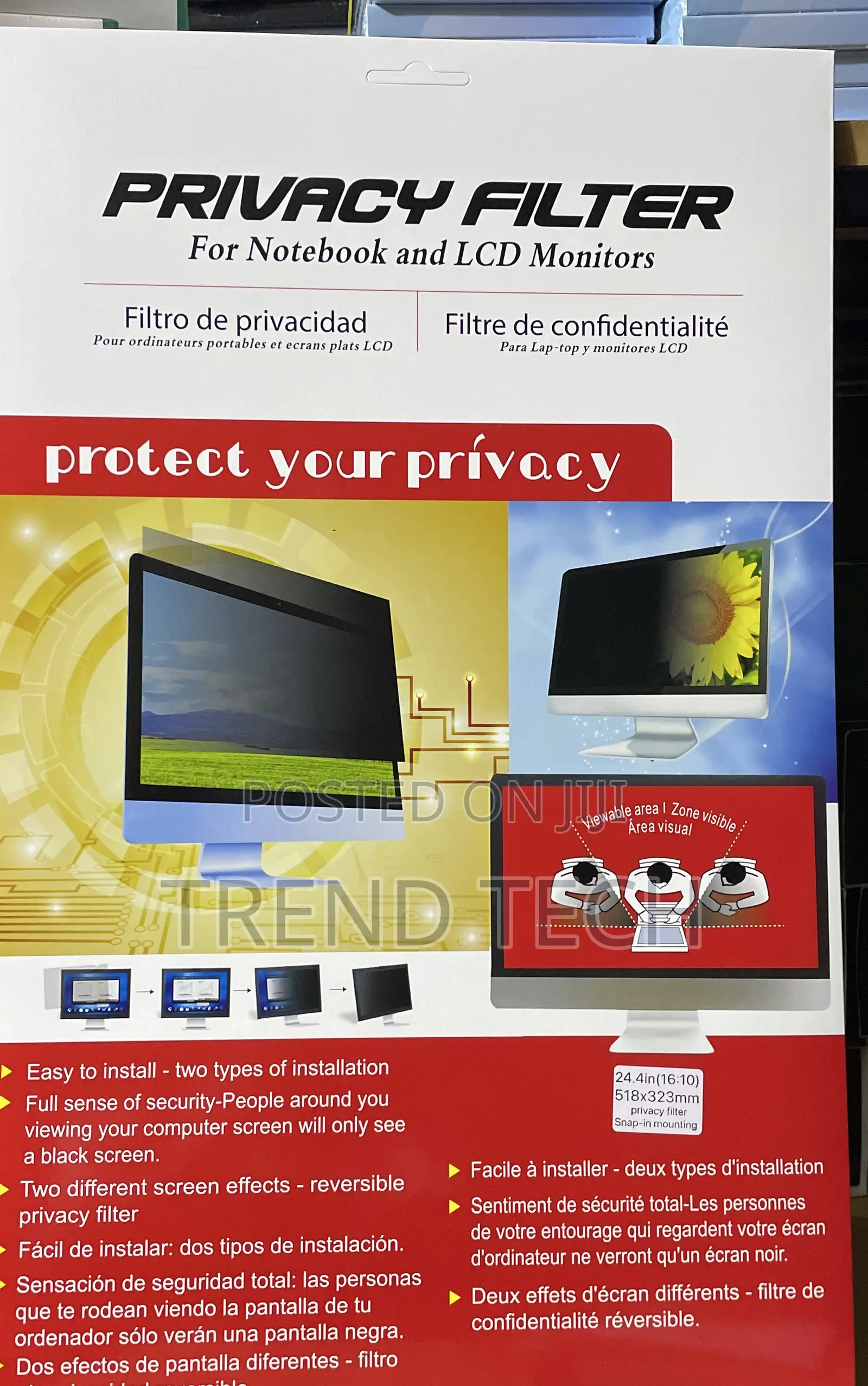 Privacy Filter for Notebook and LCD Monitors