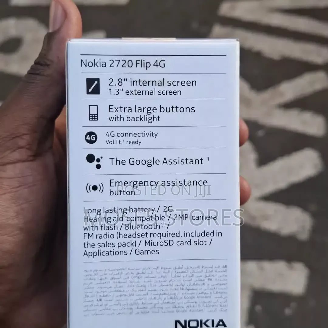 New Nokia 2720 Flip 512 GB Black