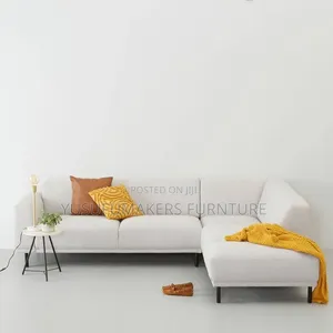 Five Seater Sofa L Shaped Sofa in Brown Colour