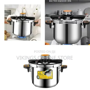 8 Litre Classic Stainless Steel Pressure Cooker Triple Safety System