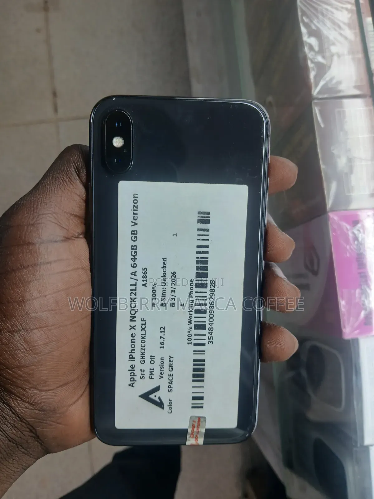 New Apple iPhone X 64 GB Black