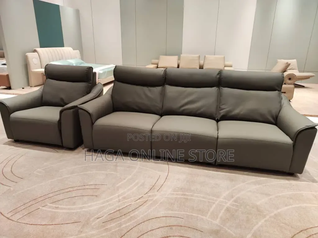 Electric Recliner Leather Sofa