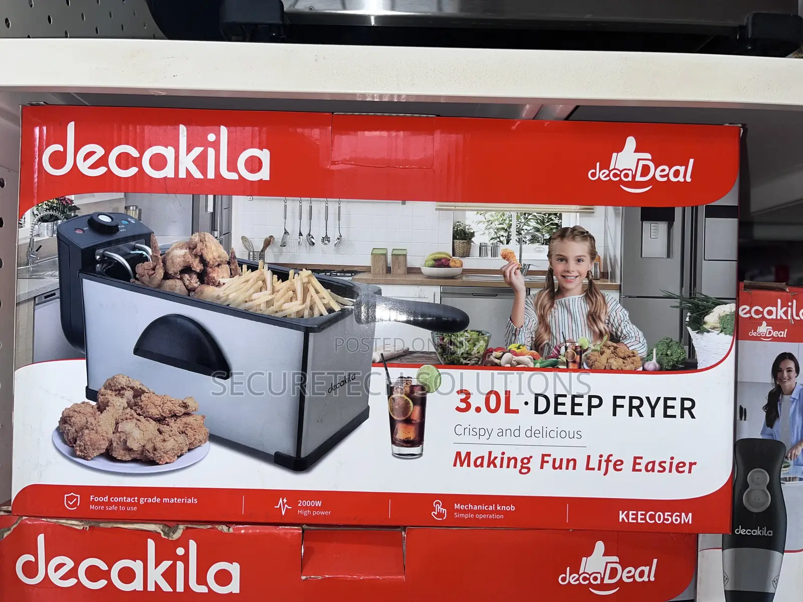 Decakila 3.0 Litres Deep Fryer, 2000 Watt, KEEC056M