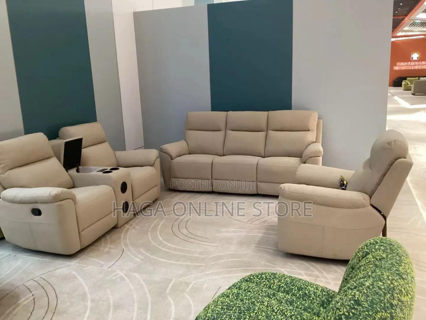 Electric Leather Recliner Sofa