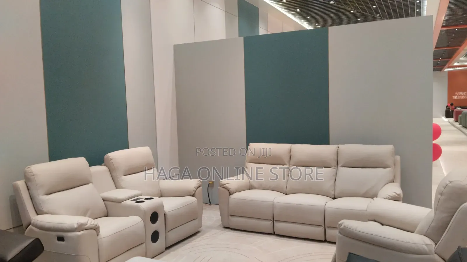 Electric Leather Recliner Sofa