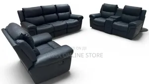 Manuel Recliner Leather Sofa 6 Seaters