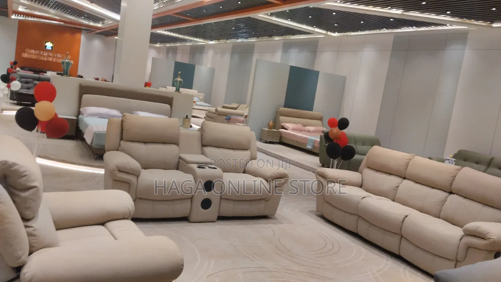 Manuel Recliner Leather Sofa 6 Seaters