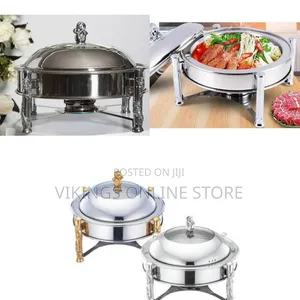 26CM Stainless Steel Small Round Chafing Dish Food Warmer Hot Pot