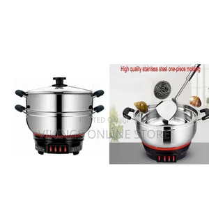 26cm Electric Multi-Function Stainless Steel 2-Tier Food Steamer