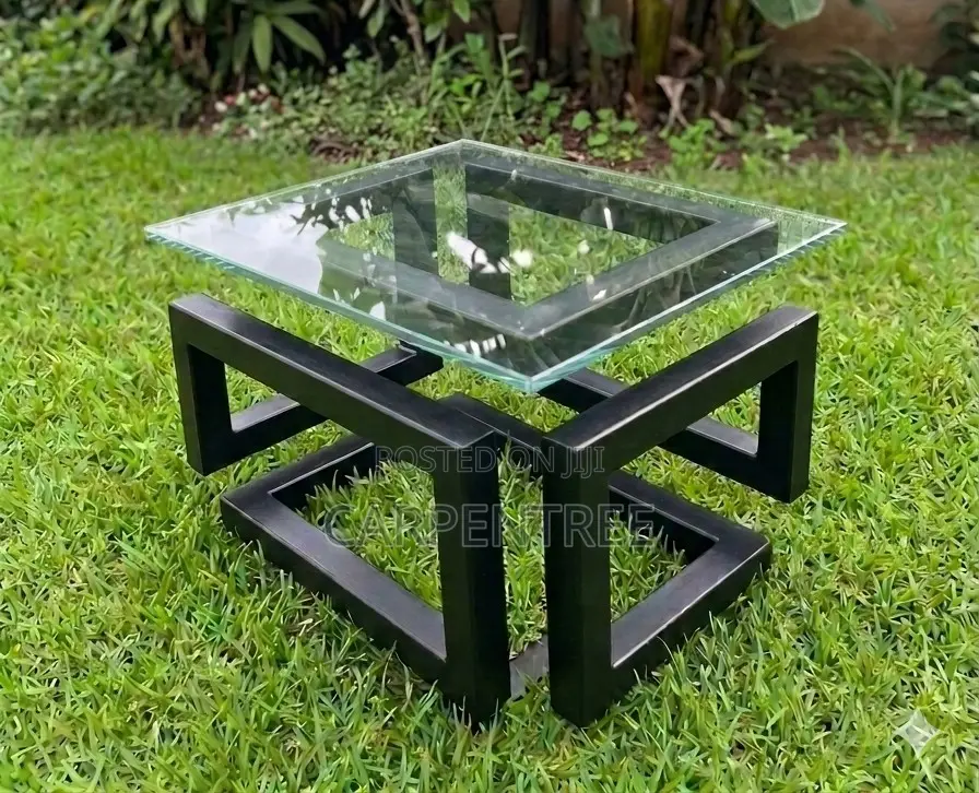 Designer Table, German Quality Ugandan Made, 1cm Glass Top