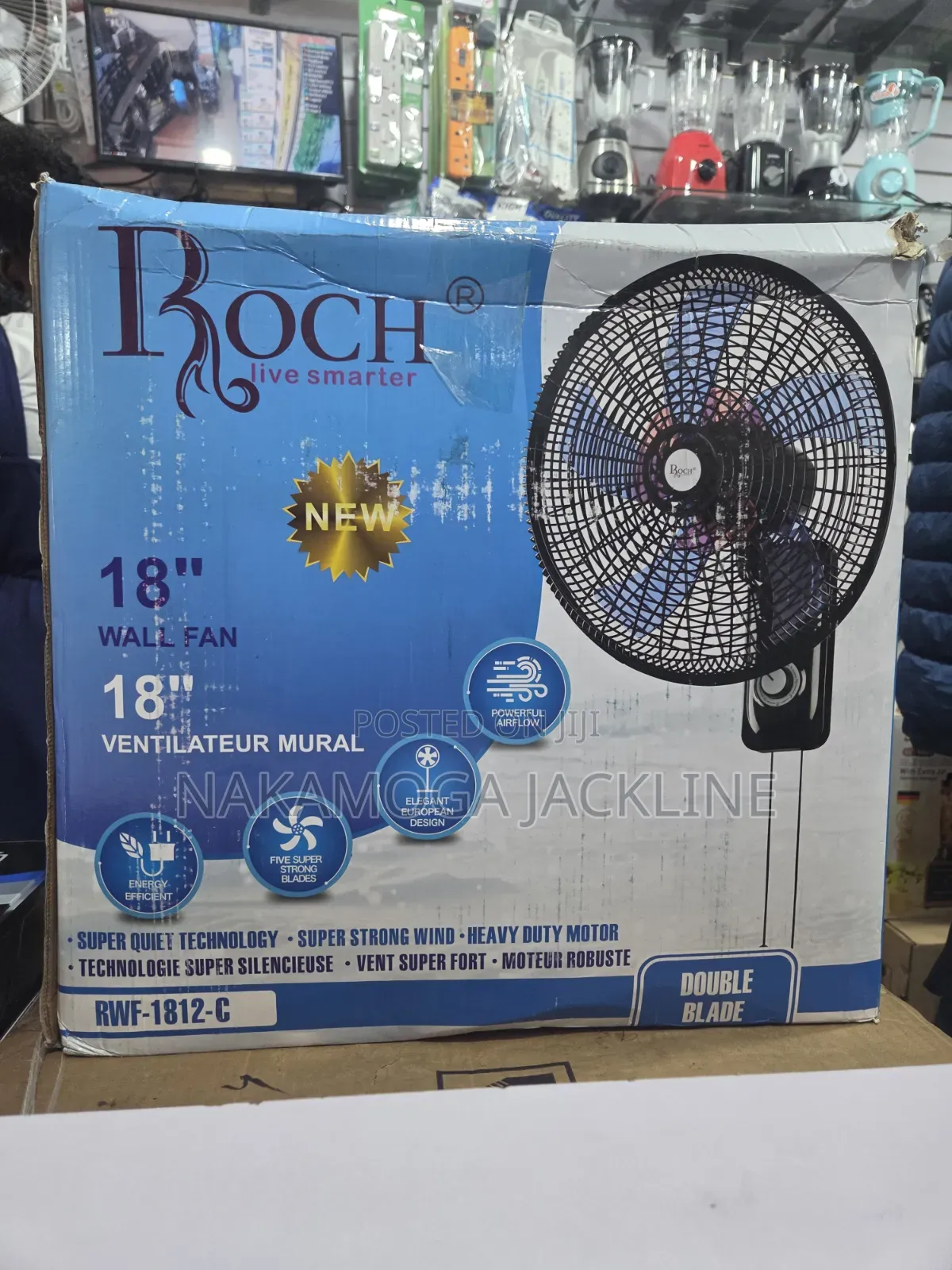Rochi Wall Fan 18 Ich