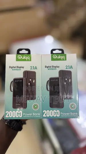 Quiqq Digital Display PB200 Is a 20000mAh Power Bank