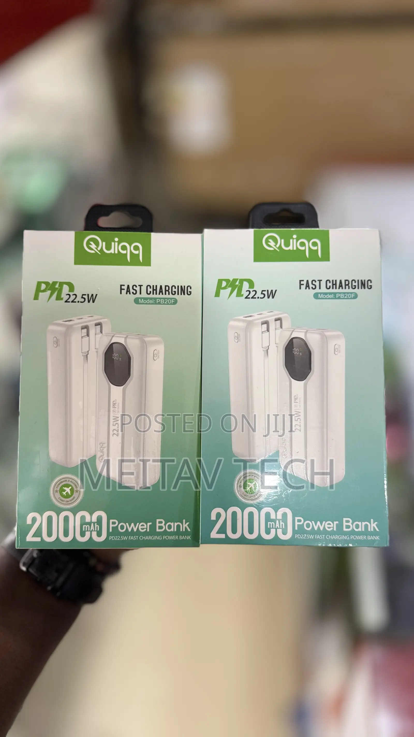 Quiqq PowerBank 20000mAh Portable Fast-Charging
