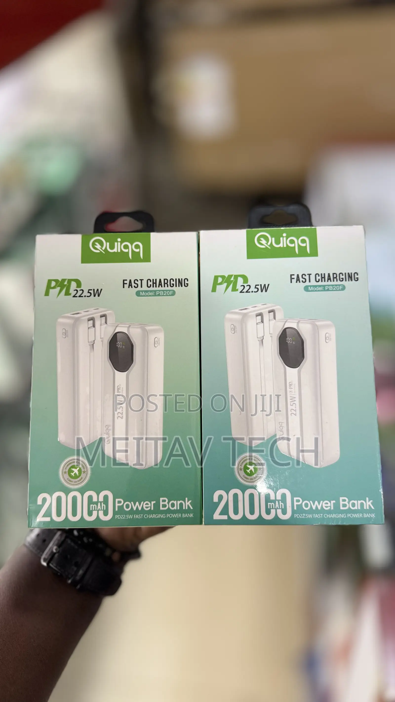 Quiqq PowerBank 20000mAh Portable Fast-Charging