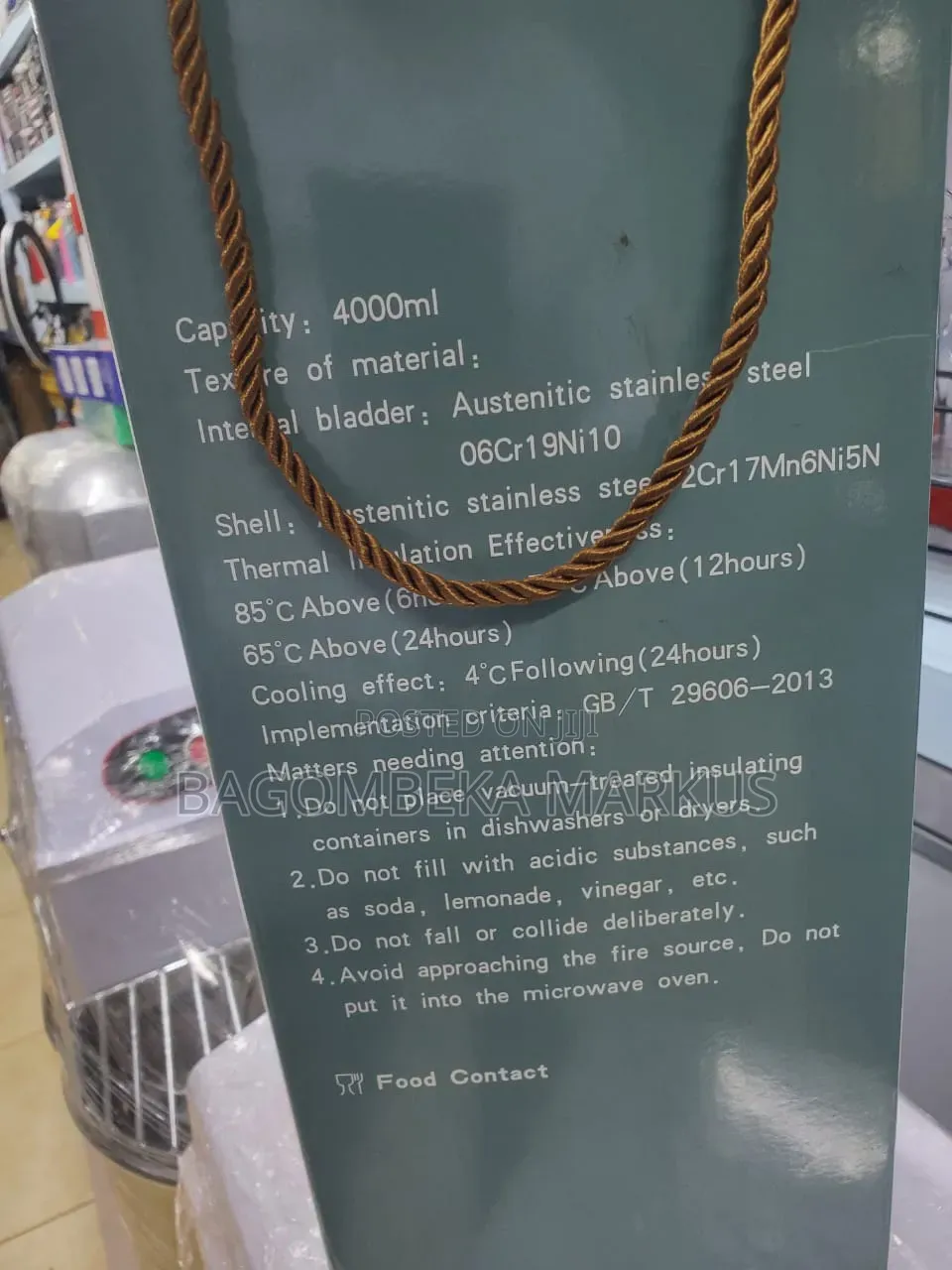 FLASK Stainless,4litre