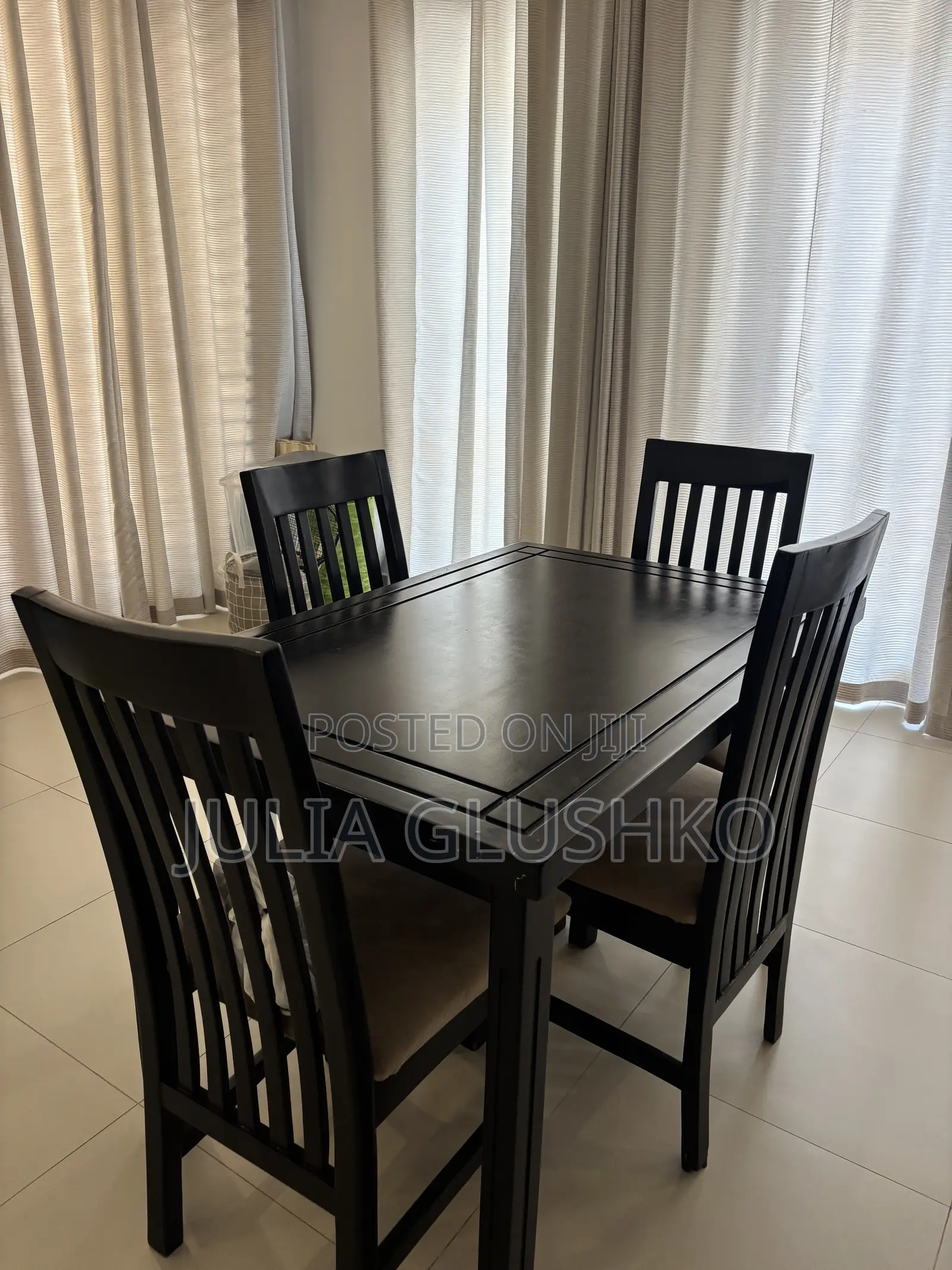 Dining Table + 4 Chairs Premium Quality