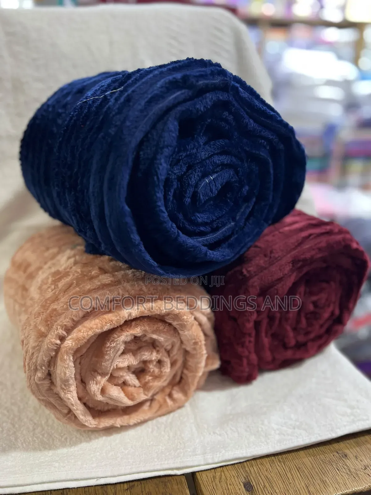 Smooth Throw Blankets Navy Blue
