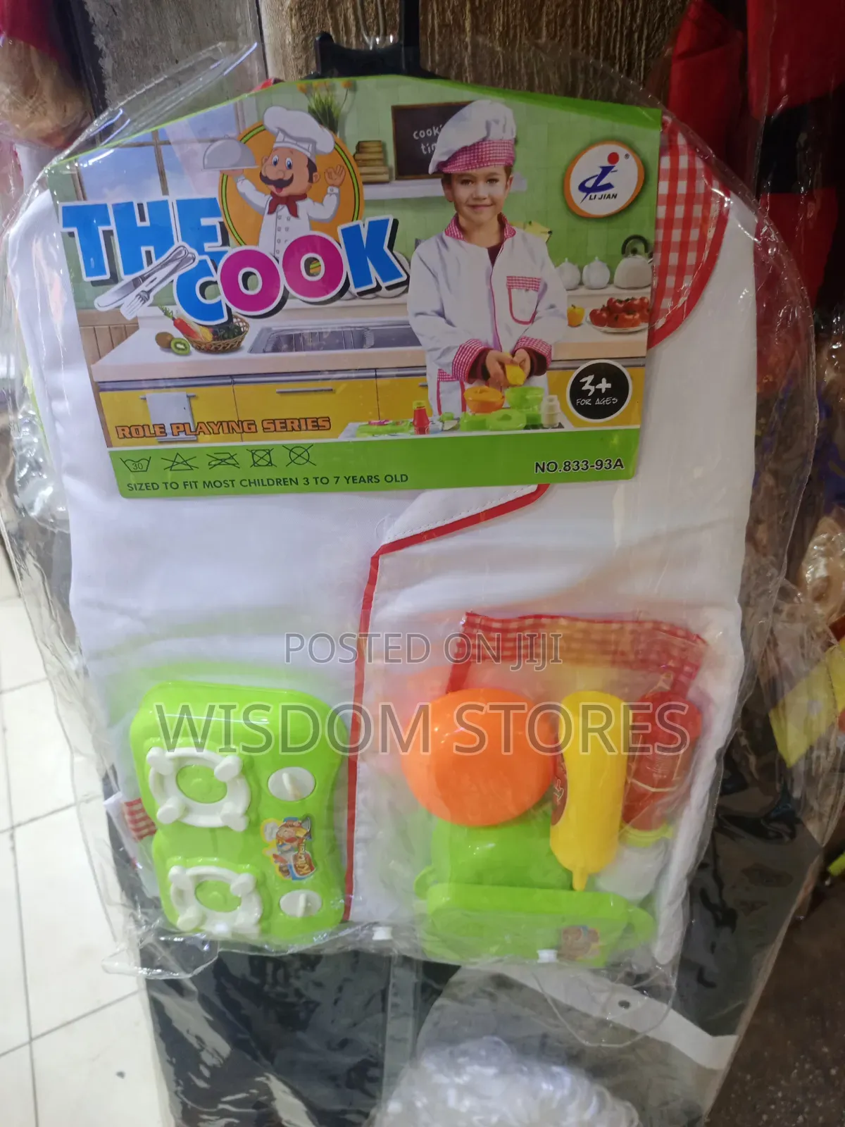 The Cook Kids Role-Playing Chef Costume and Kitchen Toy Set.