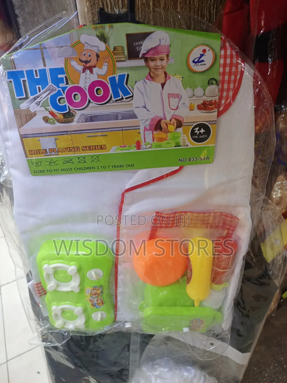 The Cook Kids Role-Playing Chef Costume and Kitchen Toy Set.