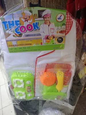 The Cook Kids Role-Playing Chef Costume and Kitchen Toy Set.