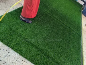 Dark Pue Green Grass Carpet