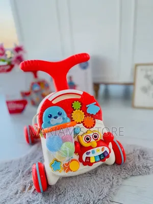 Multi-Functional Sit-to-Stand Baby Push Walker and Activity Center F