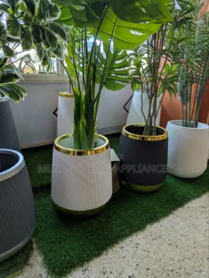 Ribbed Planter Features a Textured Vertical Fluted Design