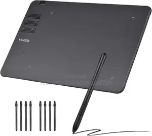 VINSA T605 Drawing Tablet, 16384 Levels, 6 Keys, Battery-Free Pen