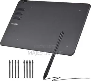 VINSA T605 Drawing Tablet, 16384 Levels, 6 Keys, Battery-Free Pen