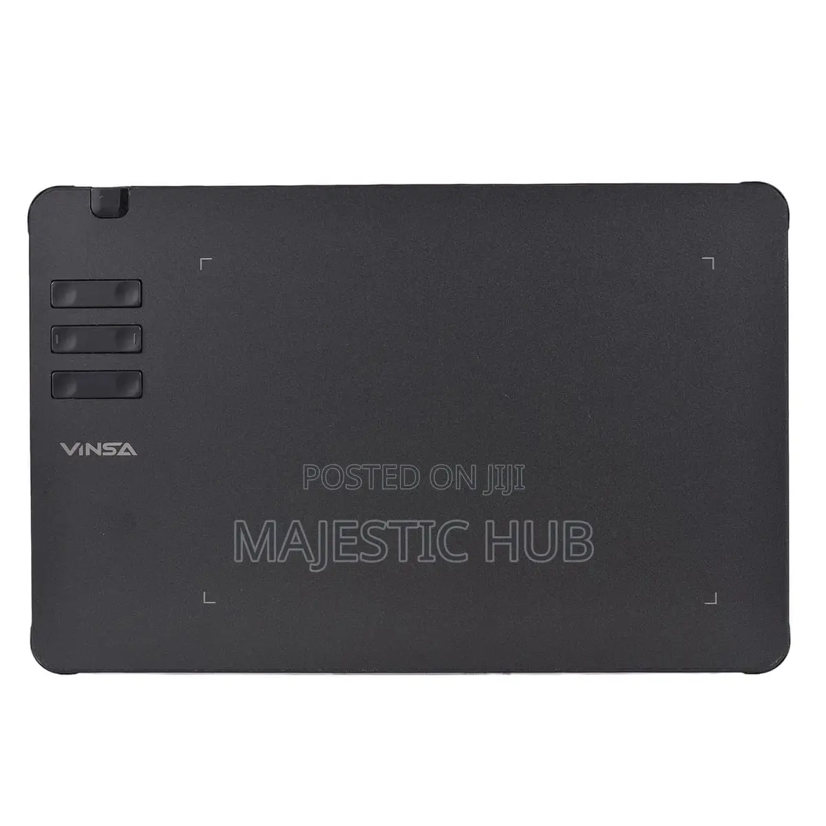 VINSA T605 Drawing Tablet, 16384 Levels, 6 Keys, Battery-Free Pen