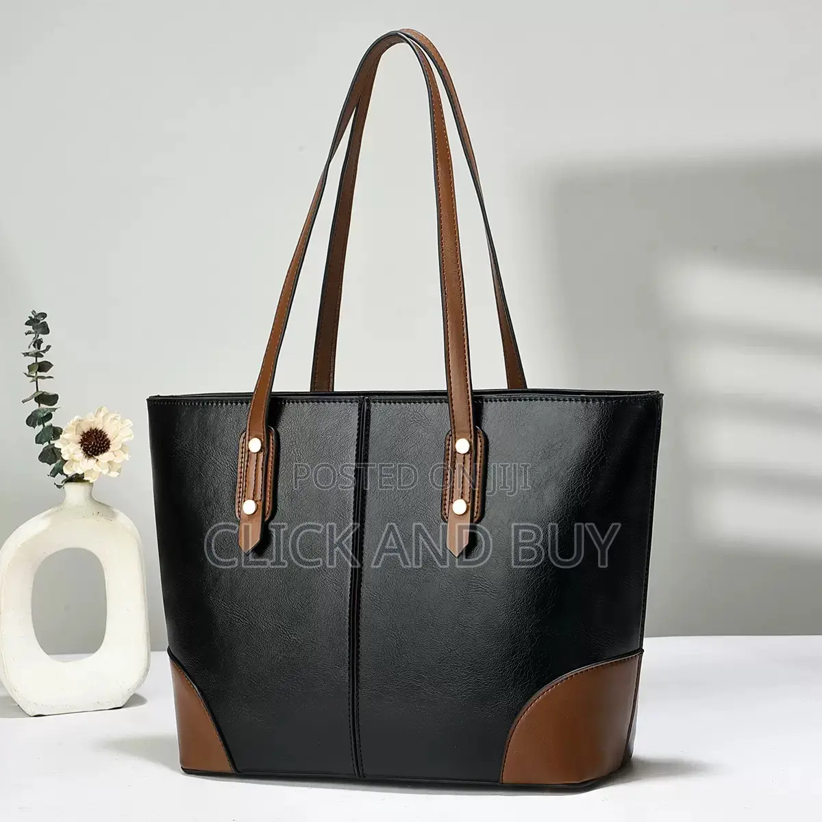 Classic PU Leather Tote Bag