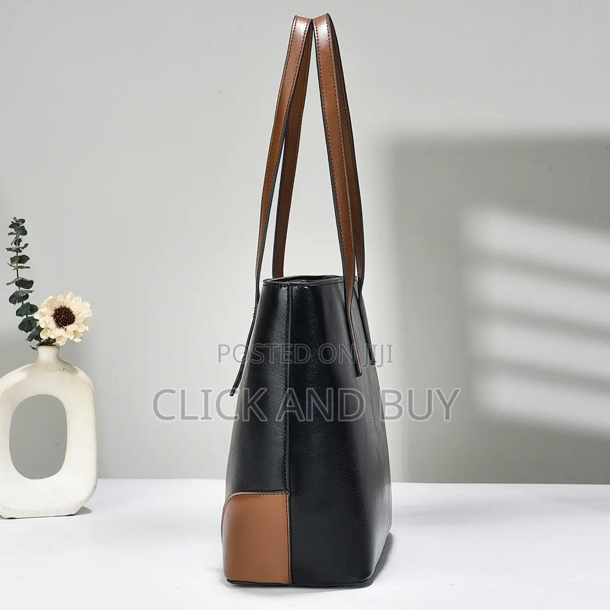 Classic PU Leather Tote Bag