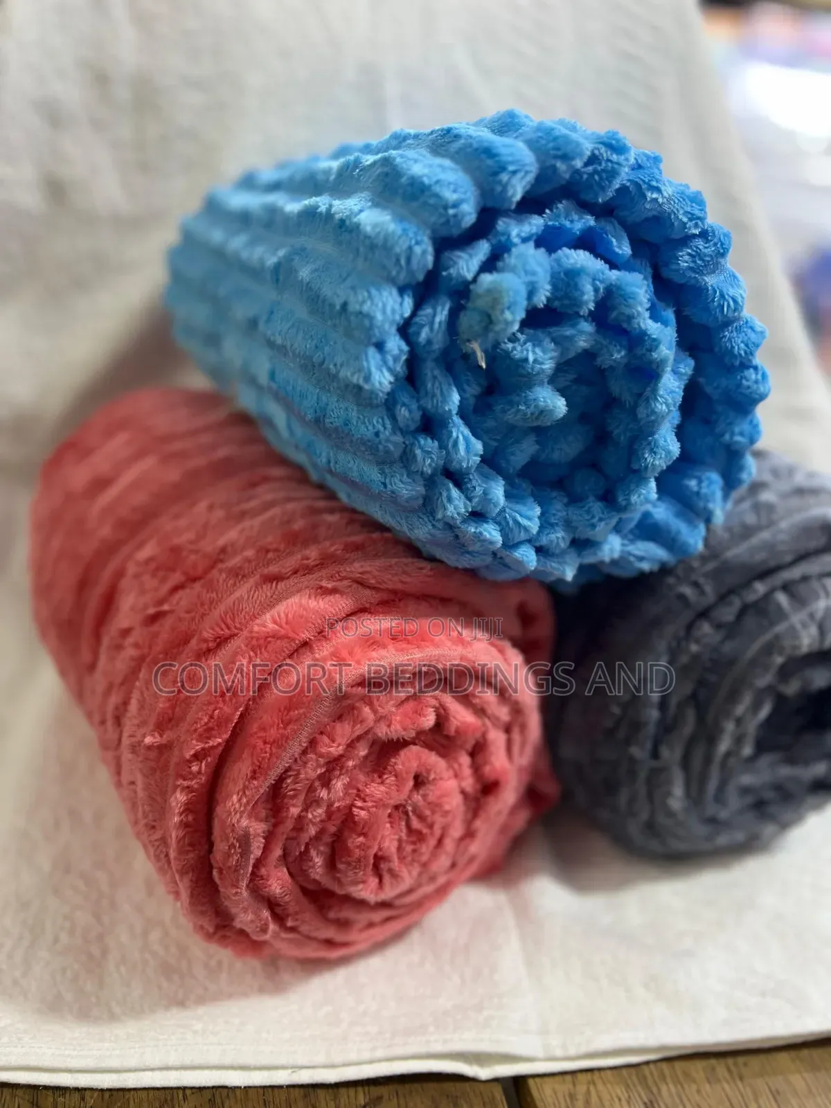 Smooth Throw Blankets Light Blue