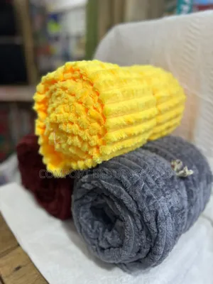 Smooth Throw Blankets Yellow